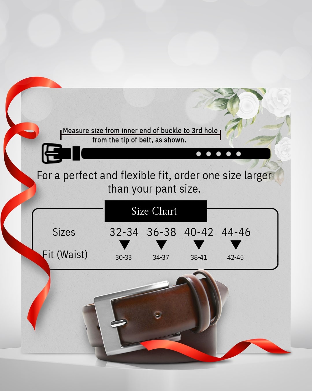 Genuine Leather Belt – Zinc Buckle (1.25 in)