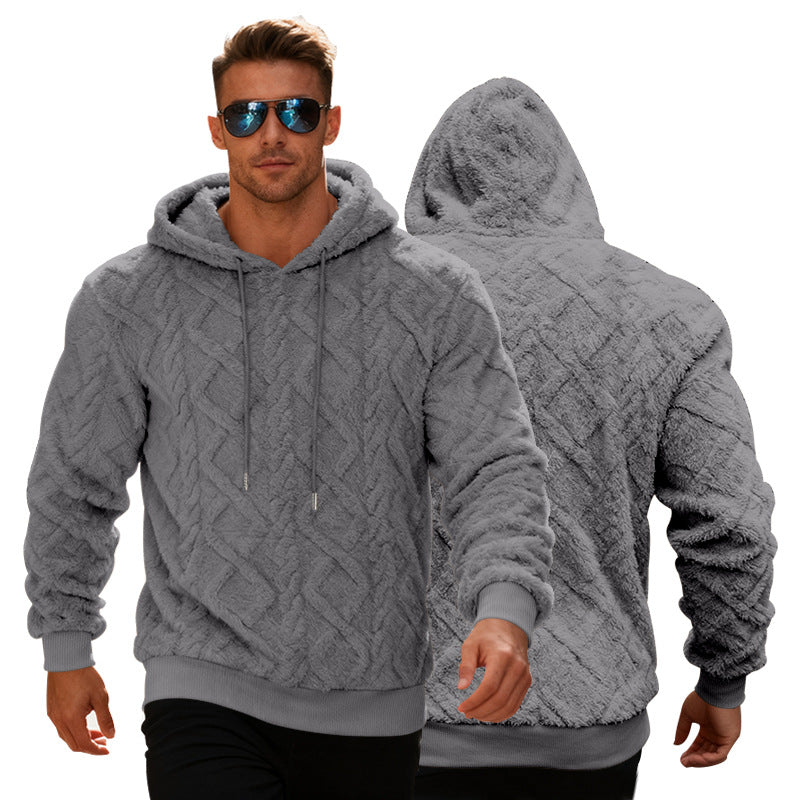 Men's Plush Fleece Pullover Hoodie