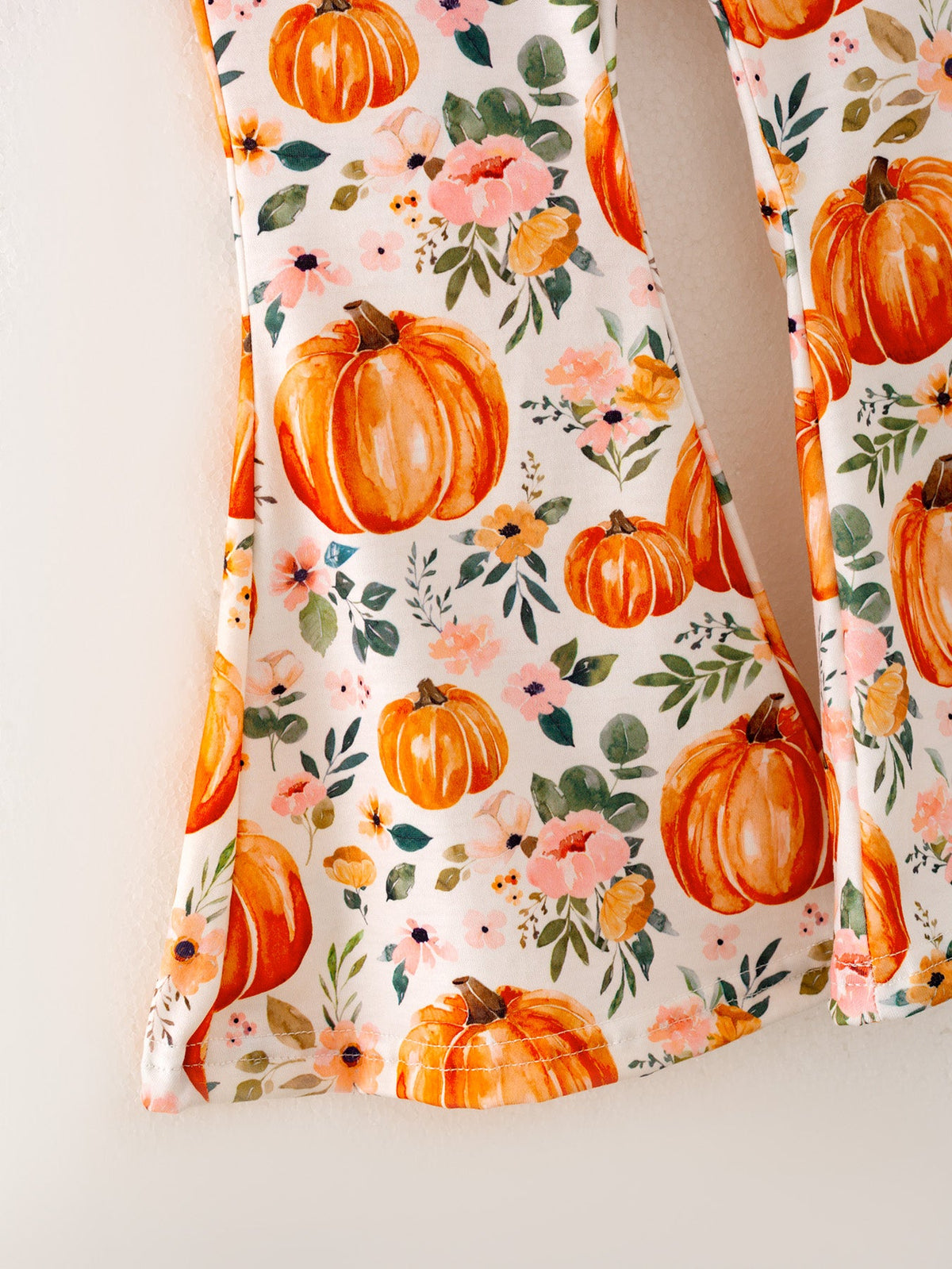Girls' Pumpkin Print Two-Piece Set