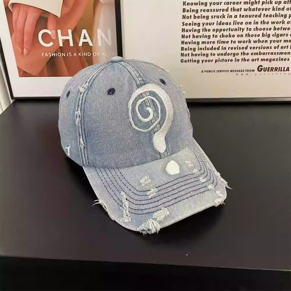 Men's Washed Distressed Baseball Cap