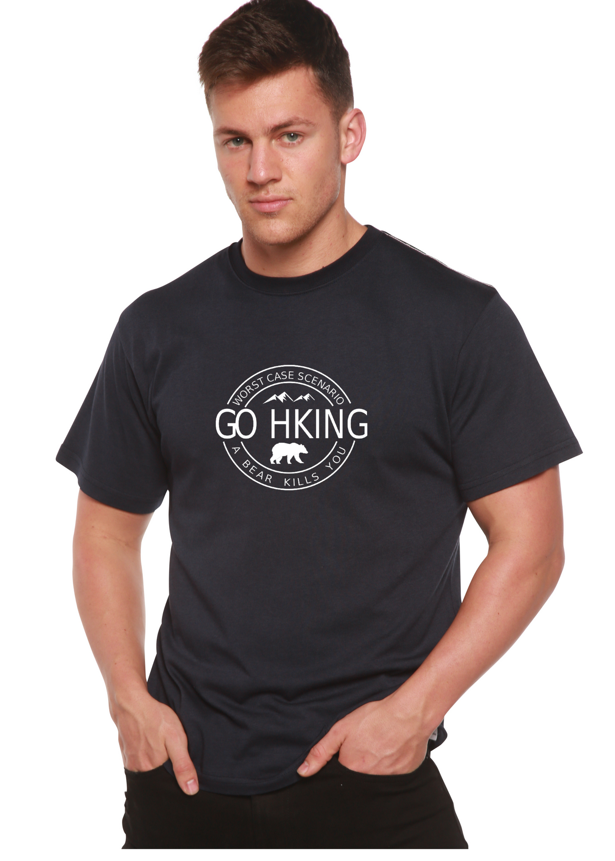 Go Hiking Men's Bamboo Graphic Tee