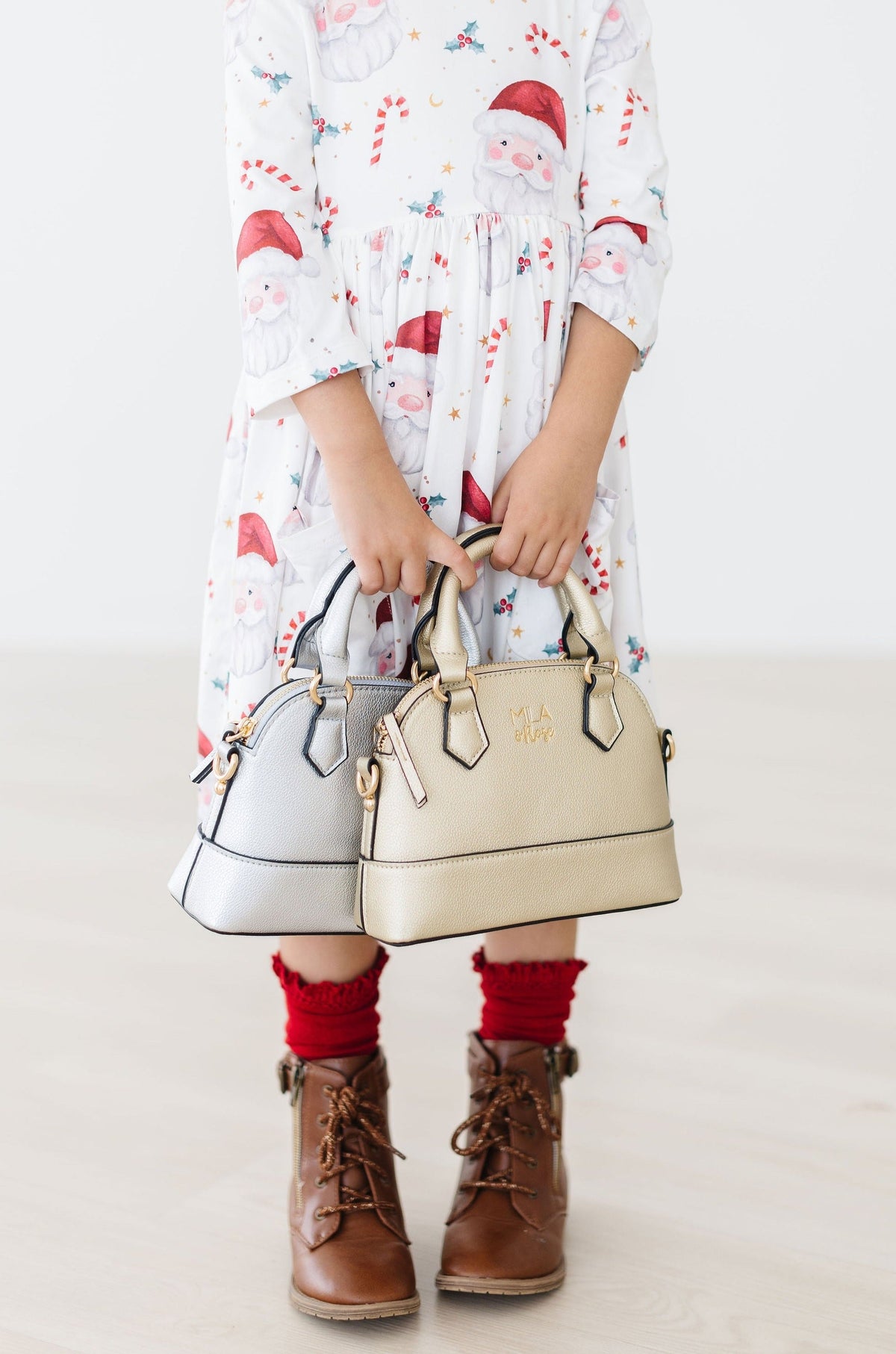 Girls' Crossbody Purse, Gold Metallic