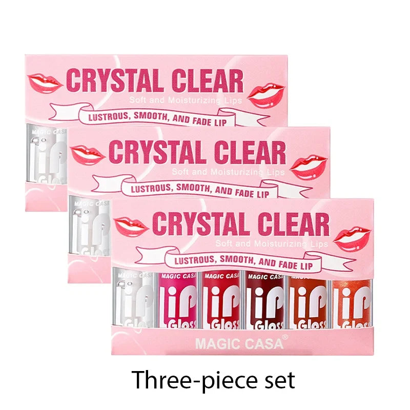 Magic Casa Water-Gloss Jelly Lip Oil Set – 6 Piece