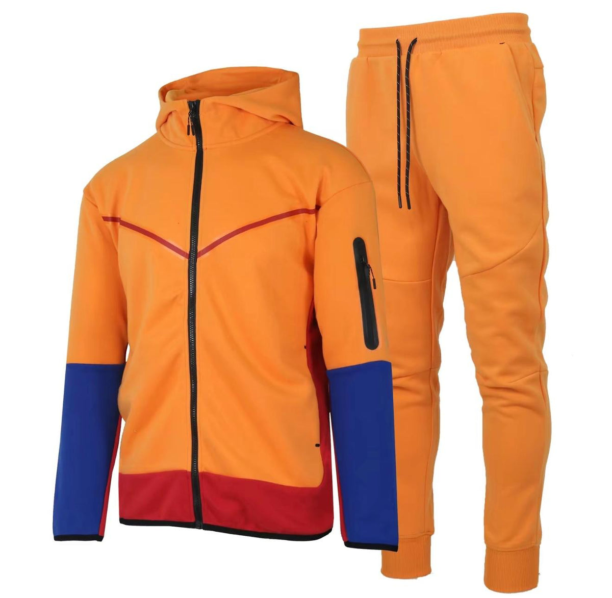 Men's Two-Tone Fleece Tracksuit – Hoodie & Joggers