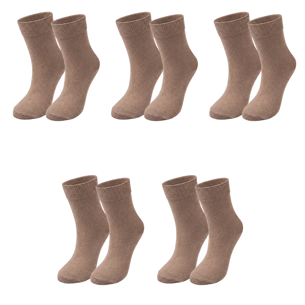 Kids' Organic Cotton Crew Socks – 5-Pack