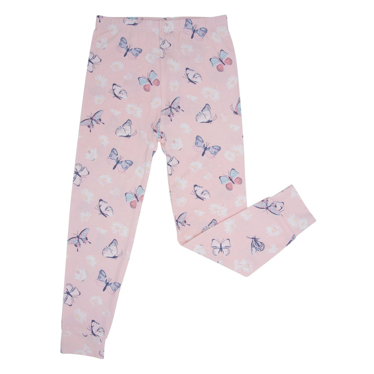 Pink Butterfly Daisy Pajama Set