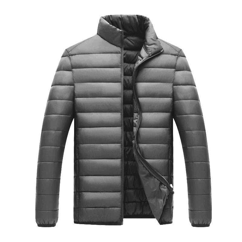 Men's Lightweight Zip Jacket, Hooded or Stand Collar
