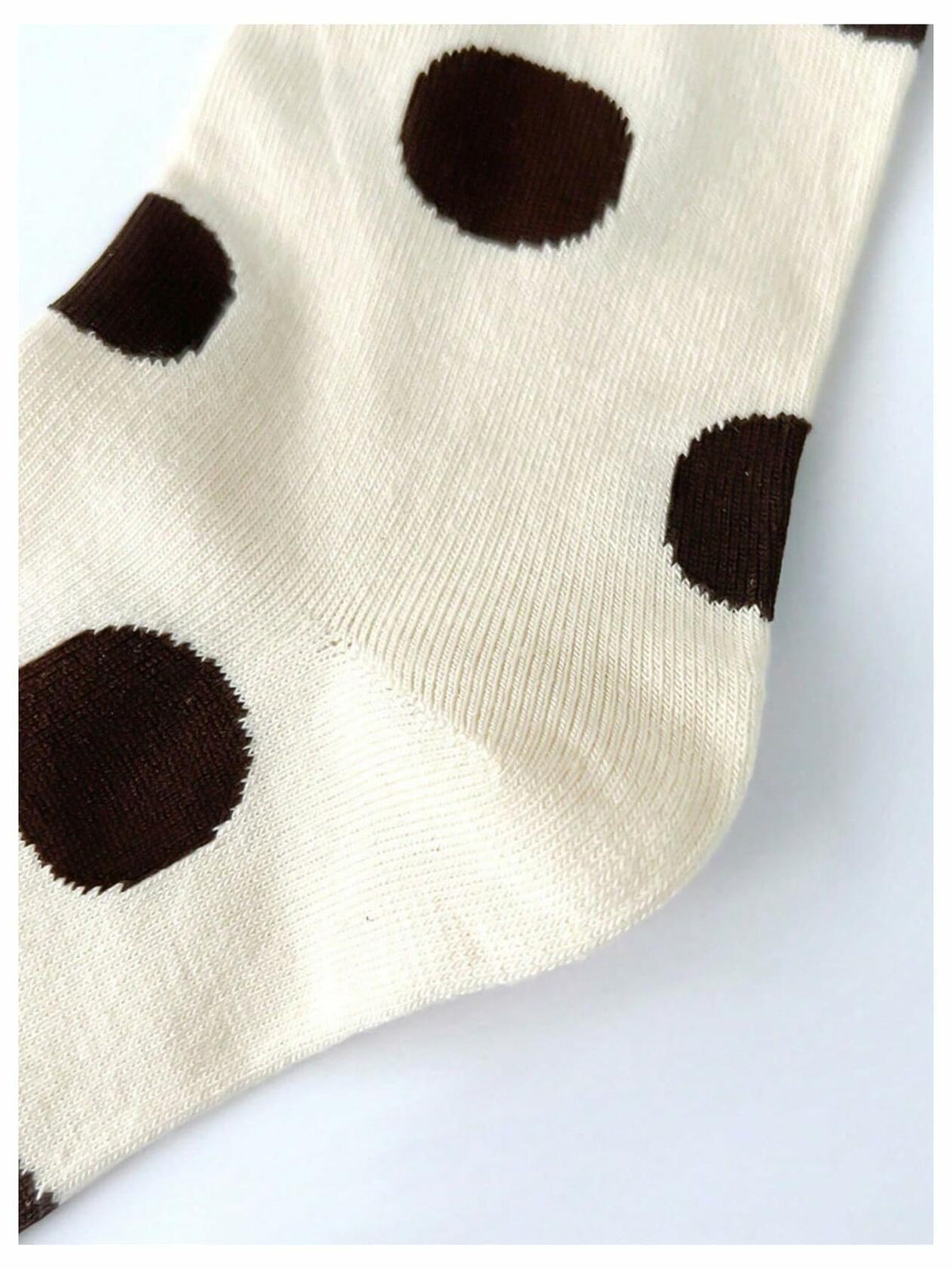 Women's Polka Dot Crew Ankle Socks, 5 Pairs
