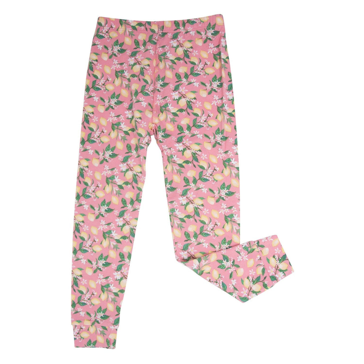 Pink Lemon Floral Print Pajama Set