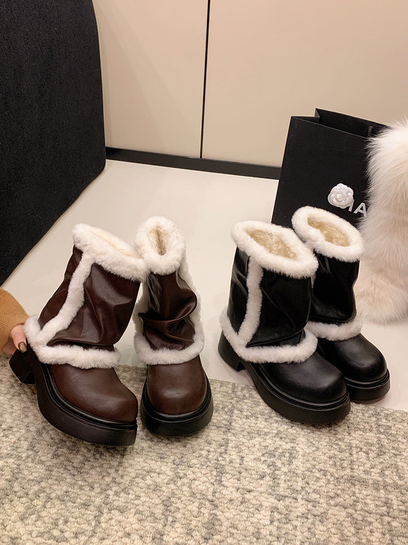 Women's Faux Fur Lined Ankle Boots