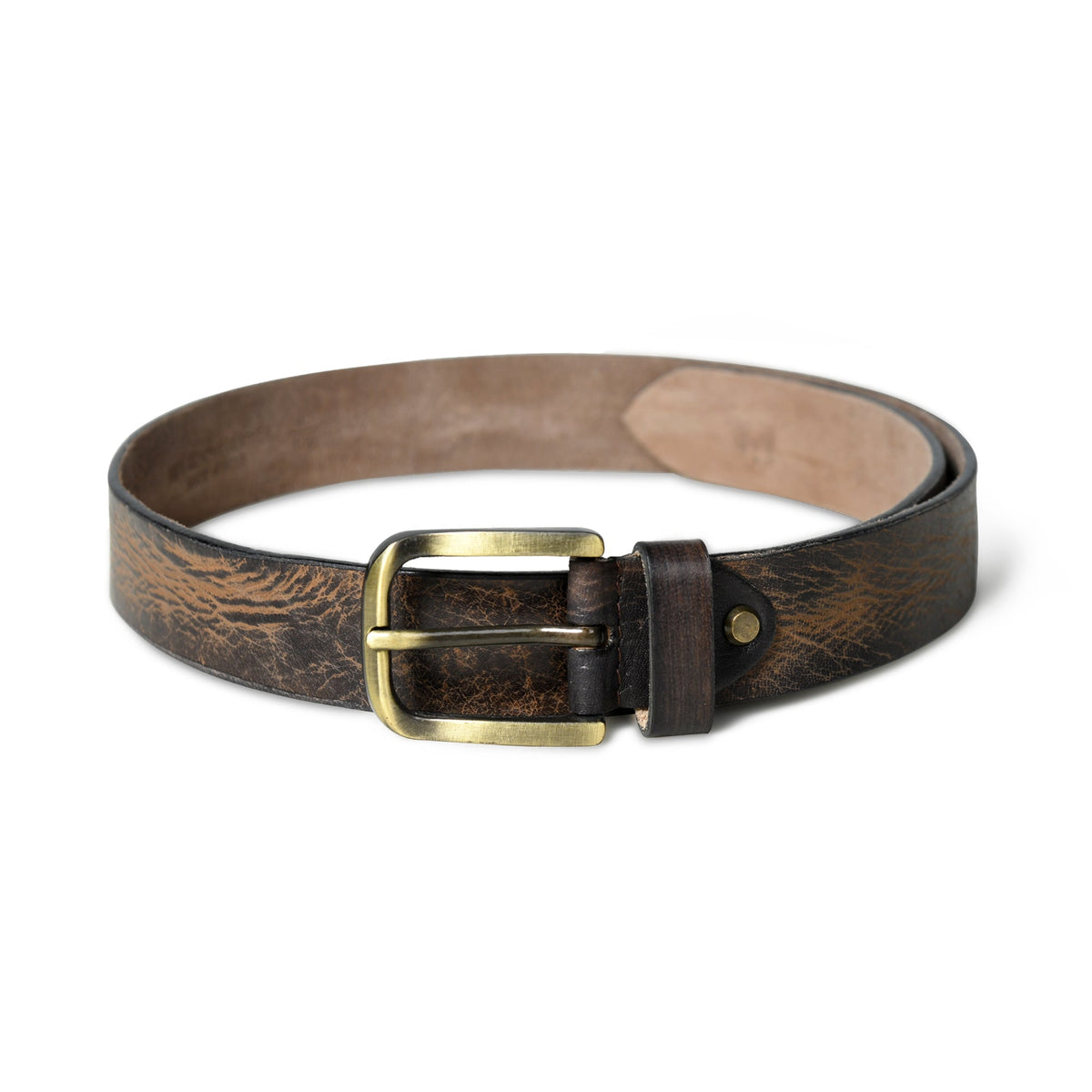 Dark Brown Full-Grain Leather Belt