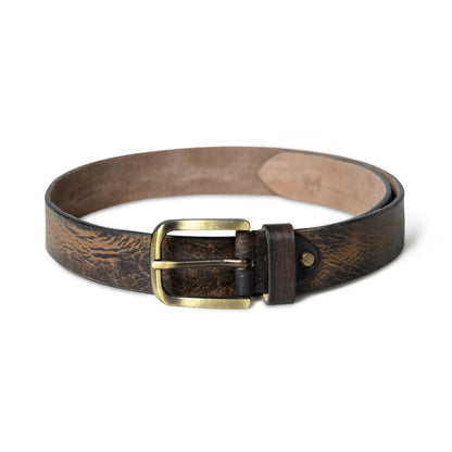 Dark Brown Full-Grain Leather Belt