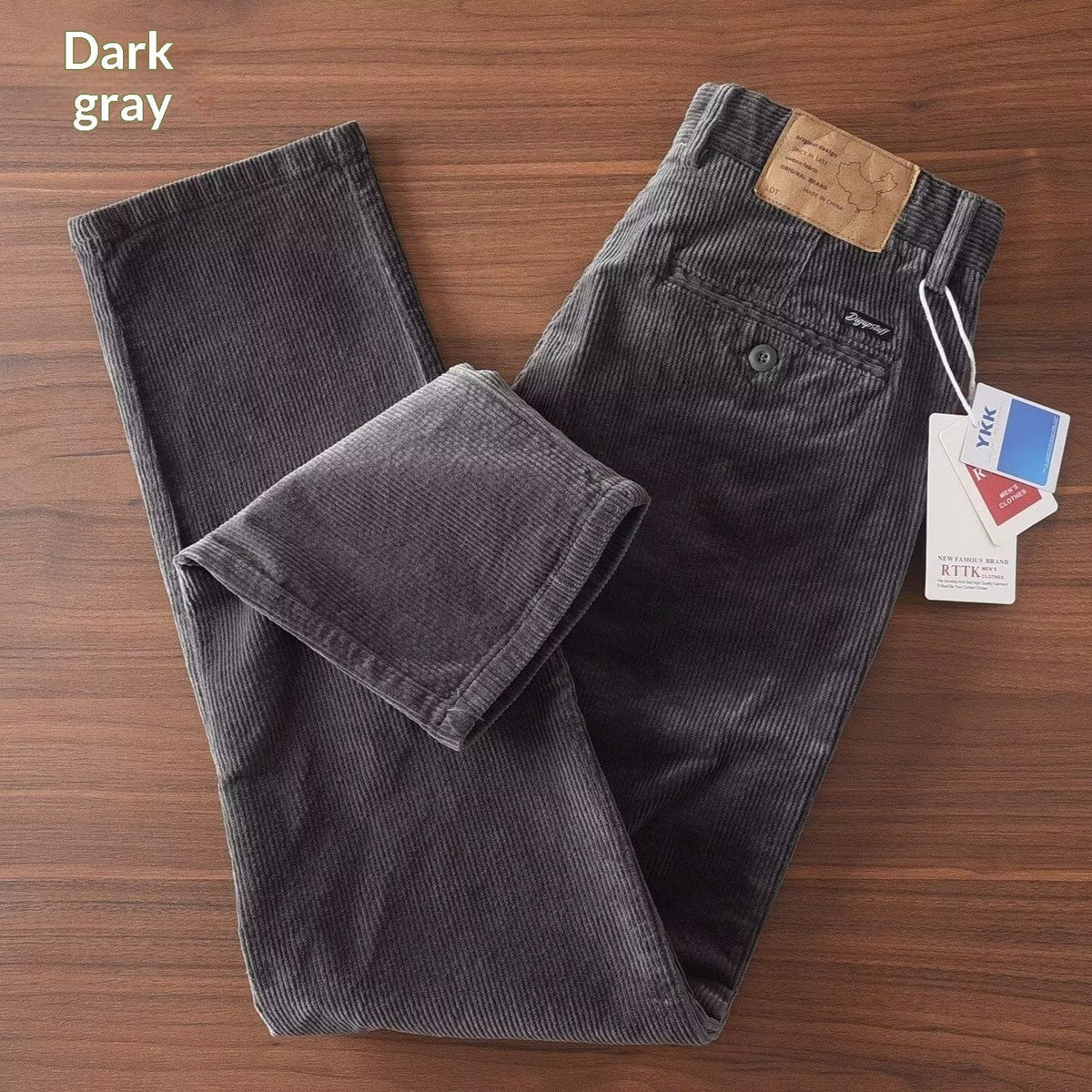 Men's Retro Straight-Leg Workwear Trousers