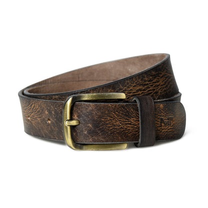 Dark Brown Full-Grain Leather Belt