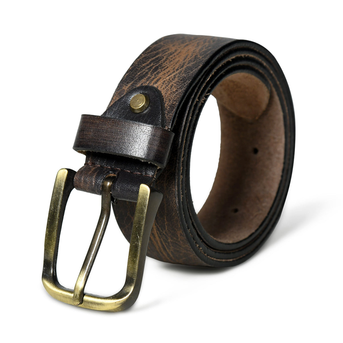Dark Brown Full-Grain Leather Belt