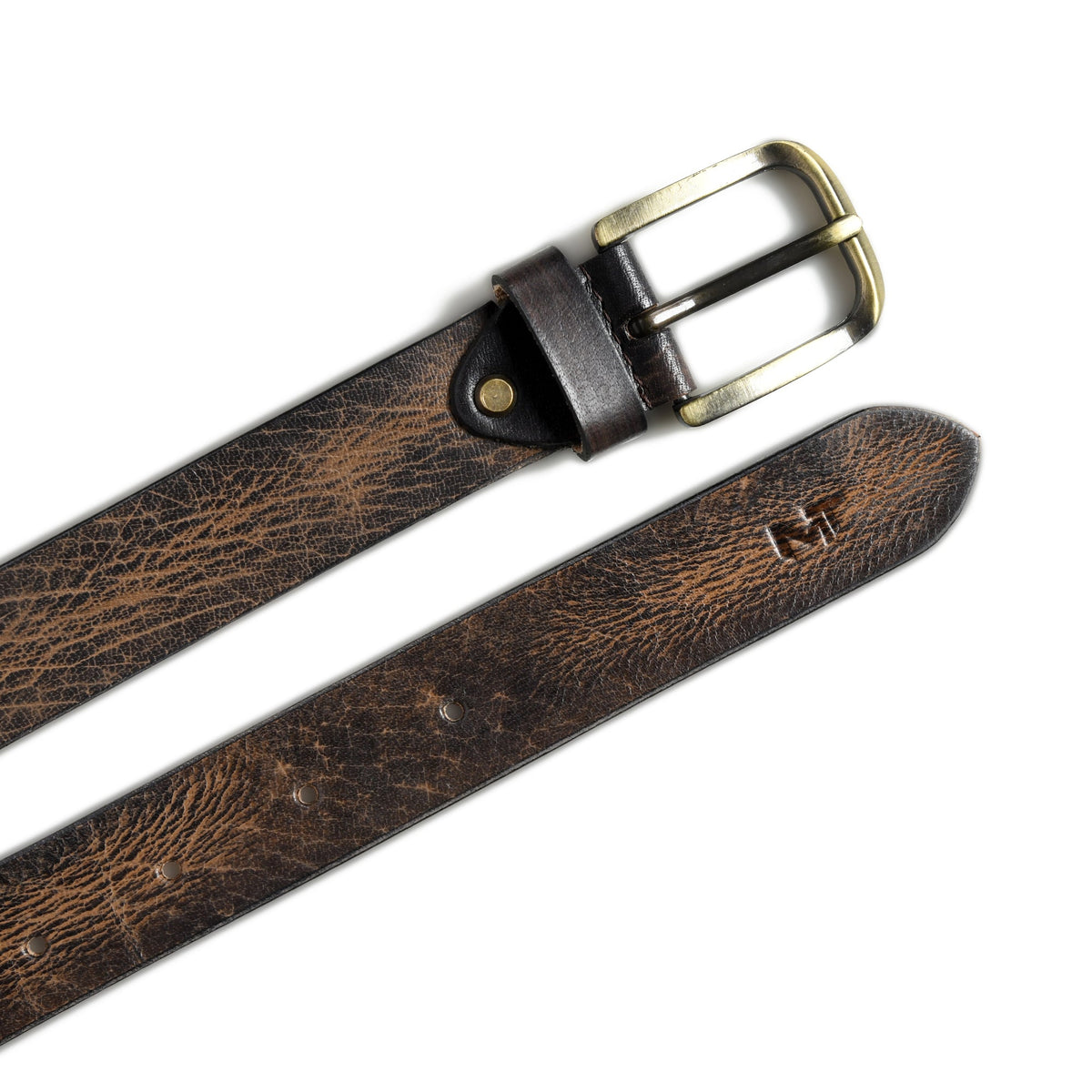 Dark Brown Full-Grain Leather Belt