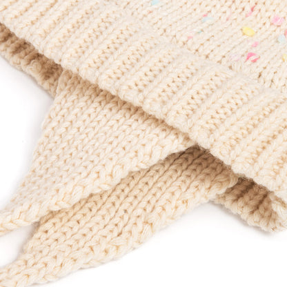 Kids' Earflap Knit Beanie with Ties, Fleece Lined