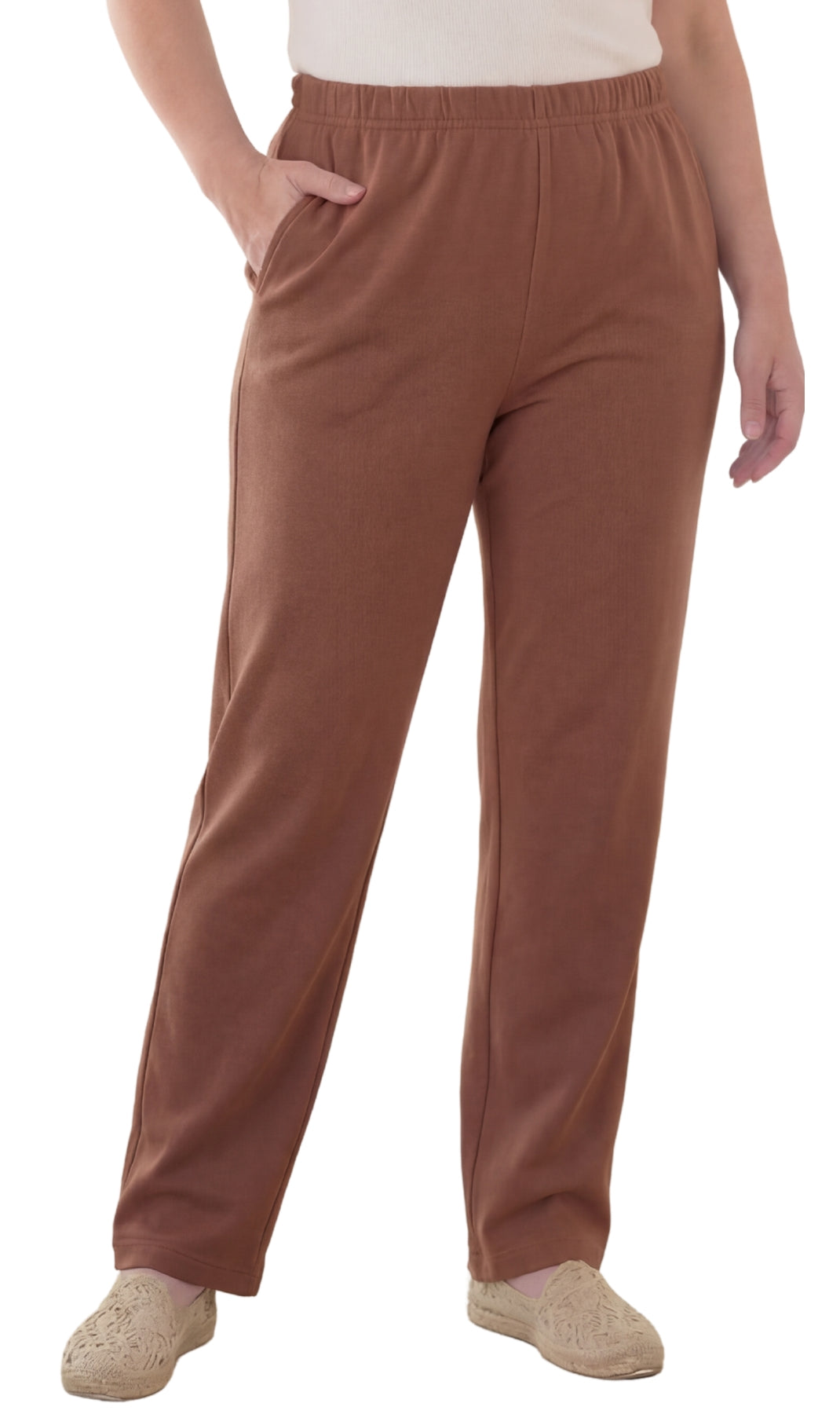 Women's Pull-On Knit Pants – Elastic Waist