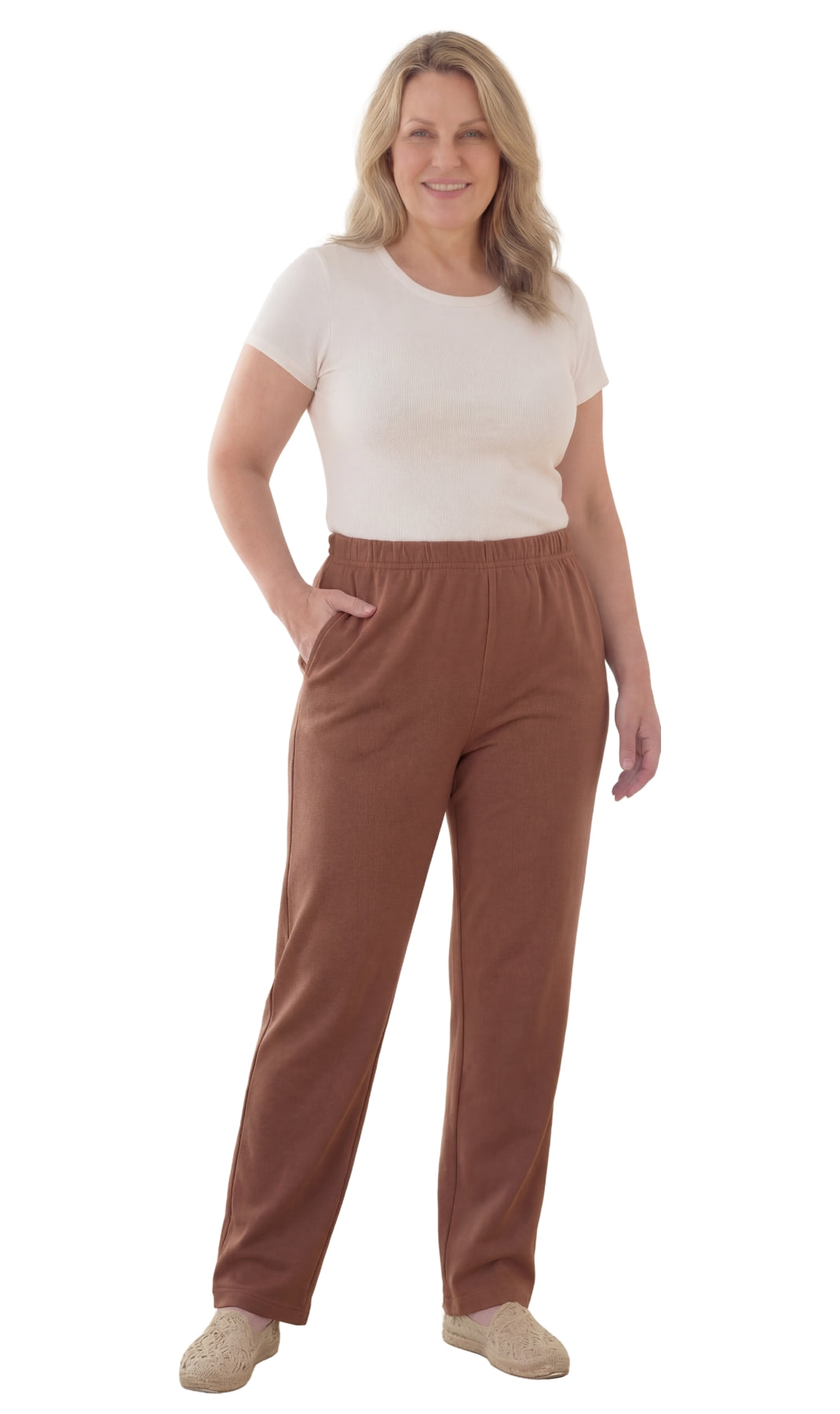 Women's Pull-On Knit Pants – Elastic Waist