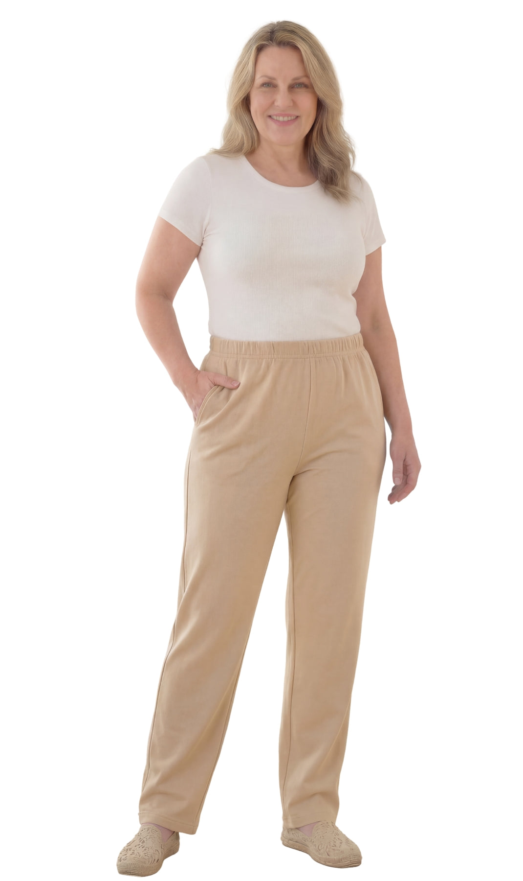Women's Pull-On Knit Pants – Elastic Waist