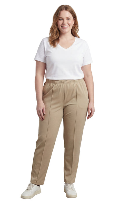 Women's Pull-On Dress Slacks – Elastic Waist