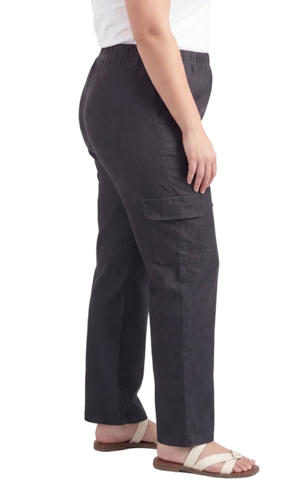 Women's Pull-On Denim Cargo Pants