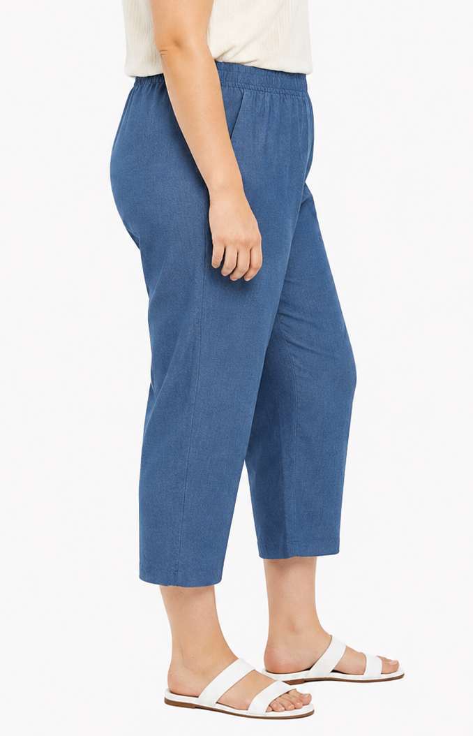 Women's Stretch Denim Capri Pants