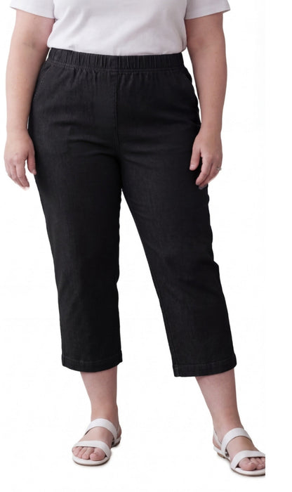 Women's Stretch Denim Capri Pants