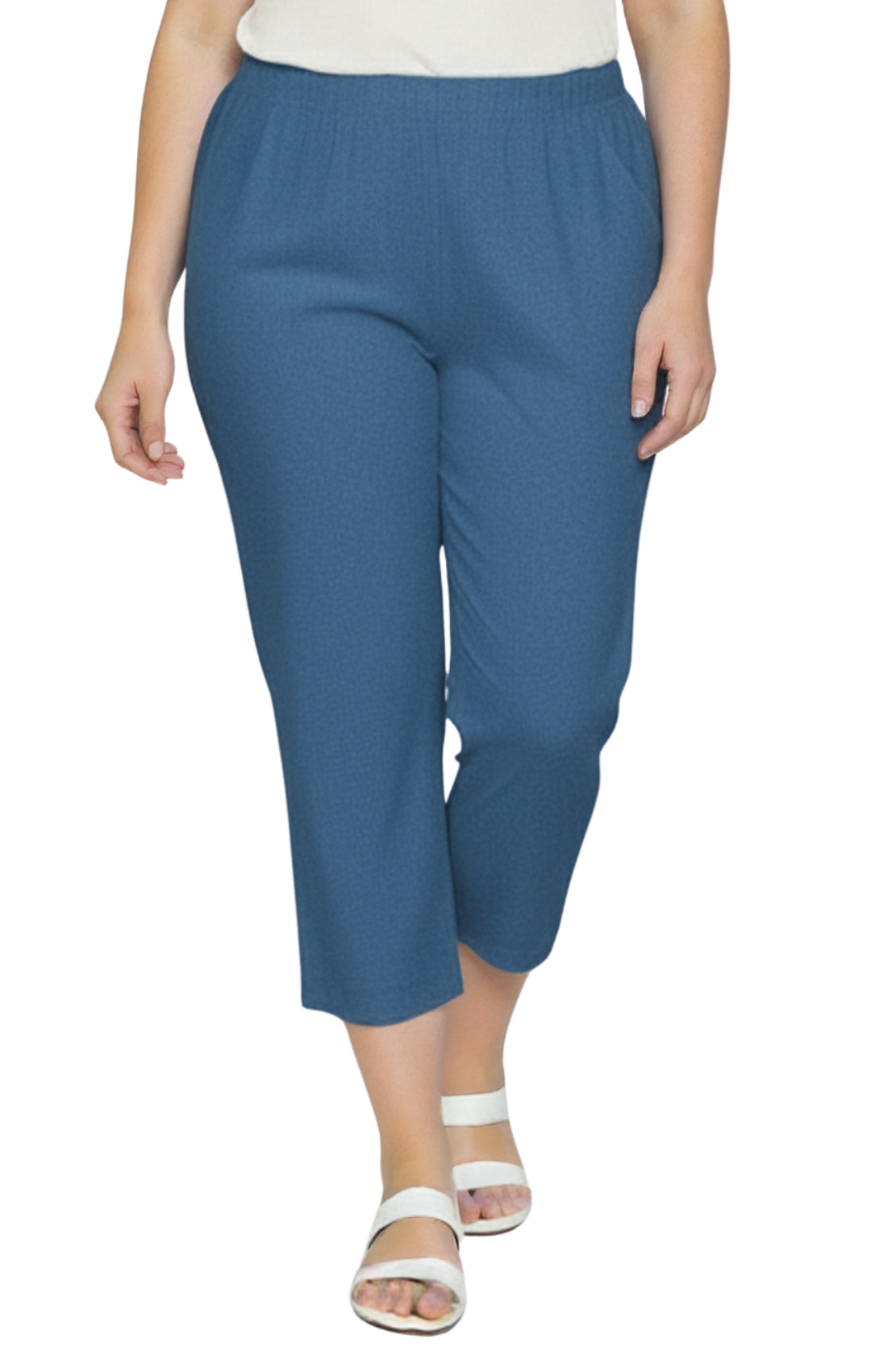 Women's Stretch Denim Capri Pants