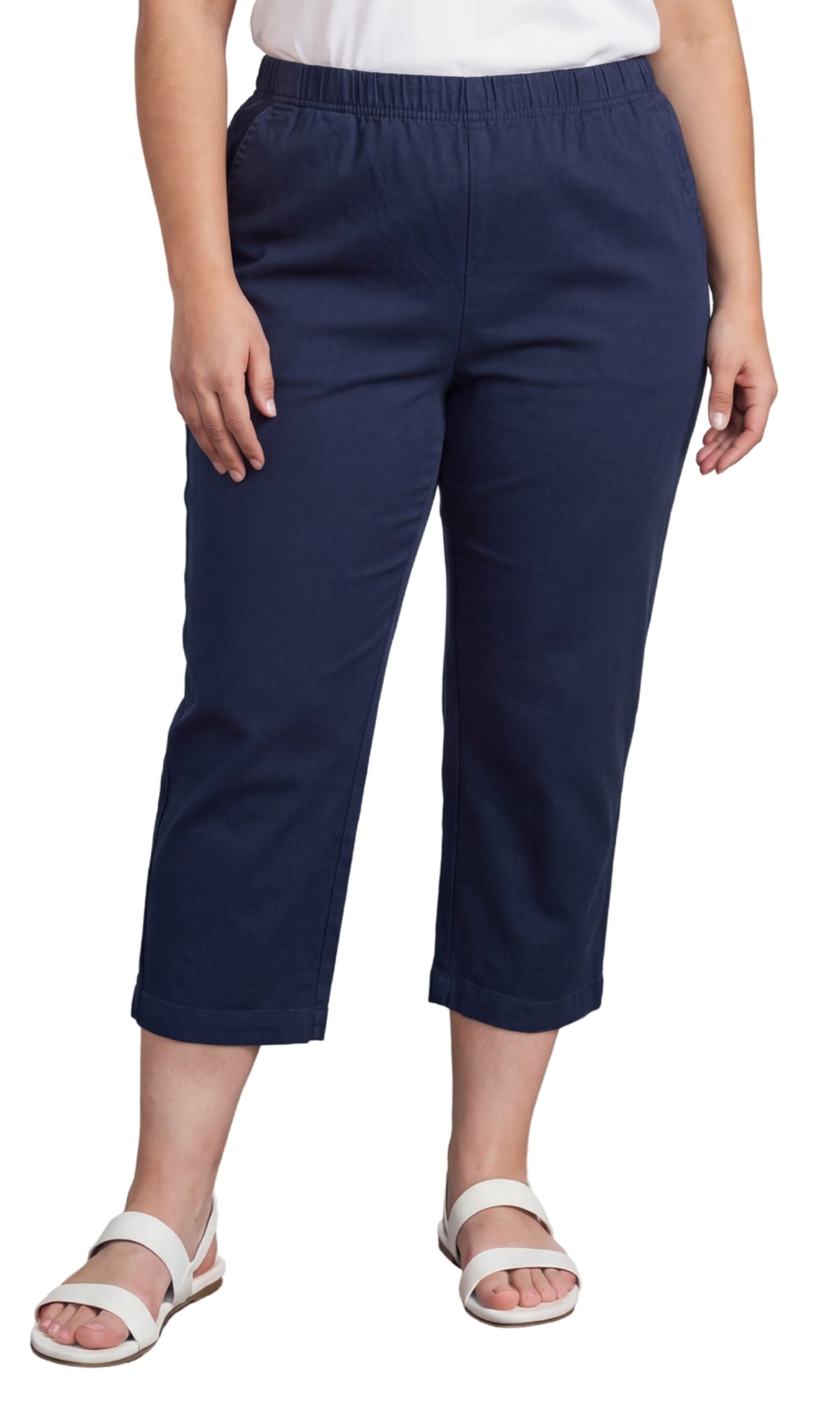 Women's Stretch Denim Capri Pants