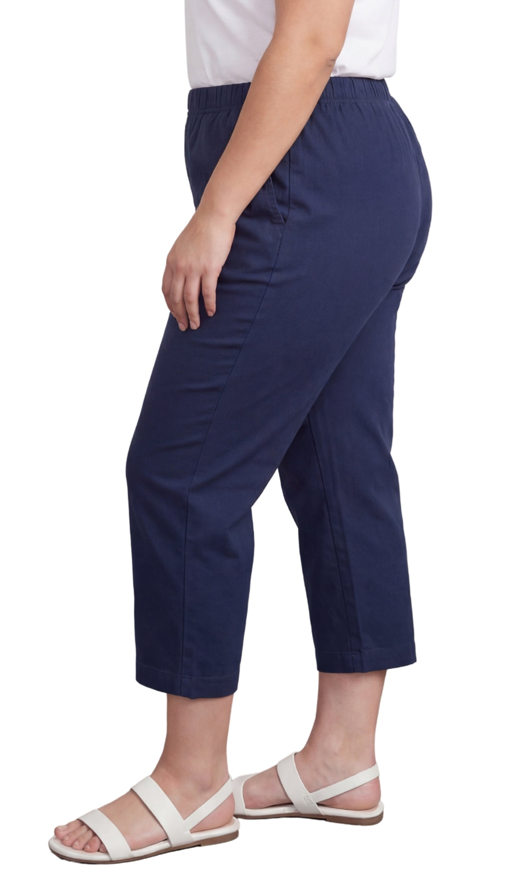 Women's Stretch Denim Capri Pants