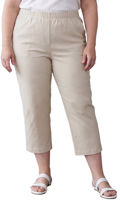 Women's Stretch Denim Capri Pants