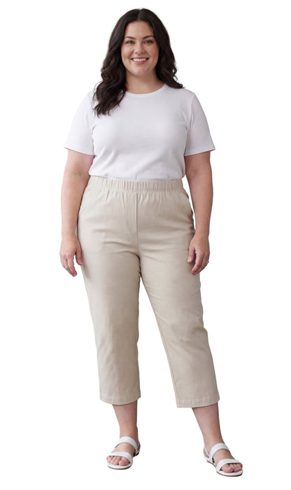 Women's Stretch Denim Capri Pants