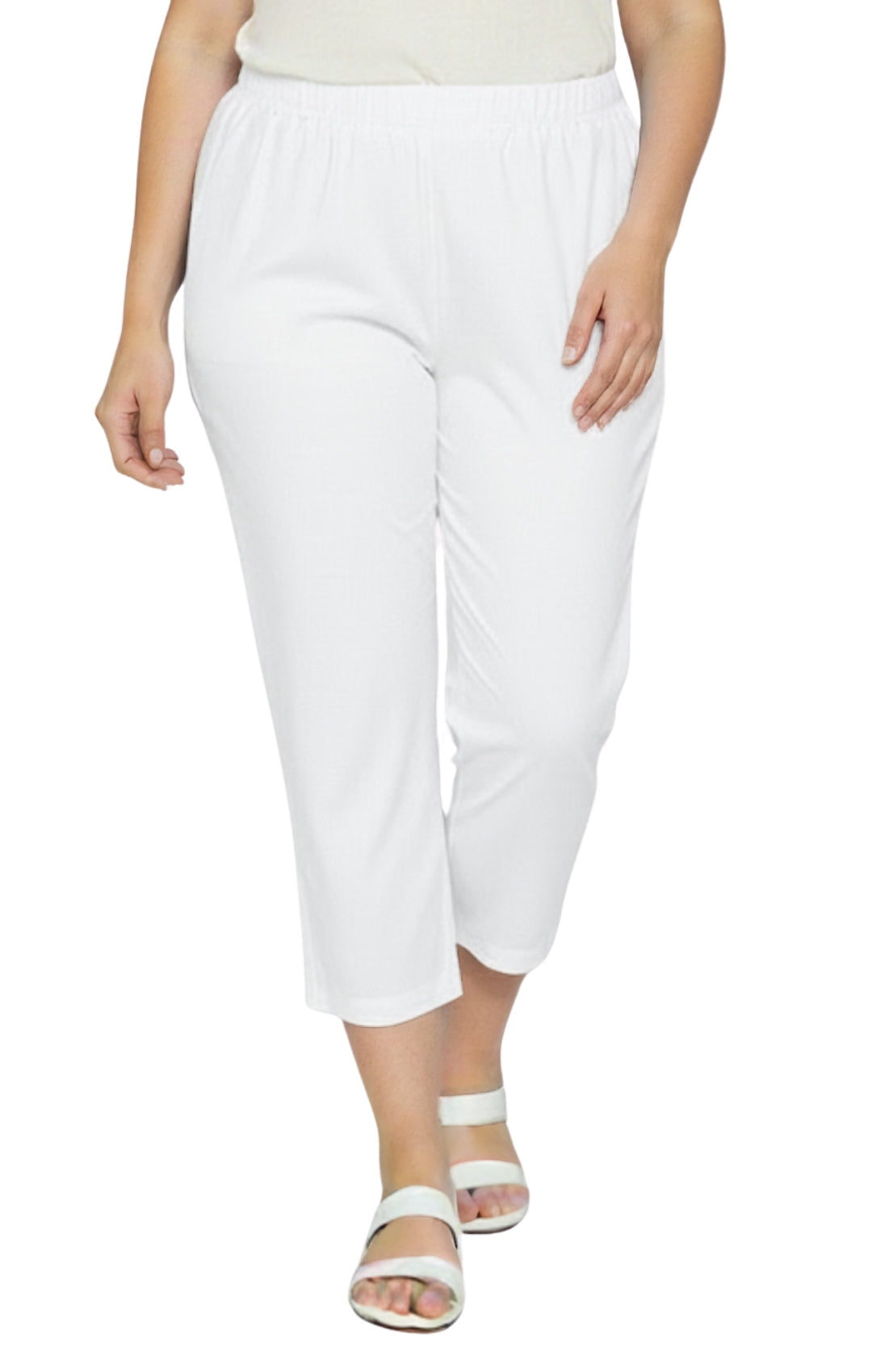 Women's Stretch Denim Capri Pants