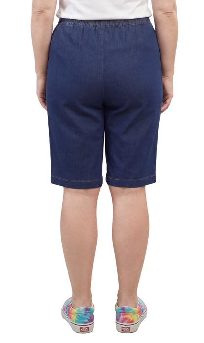 Women's Pull-On Bermuda Shorts – Denim & Twill