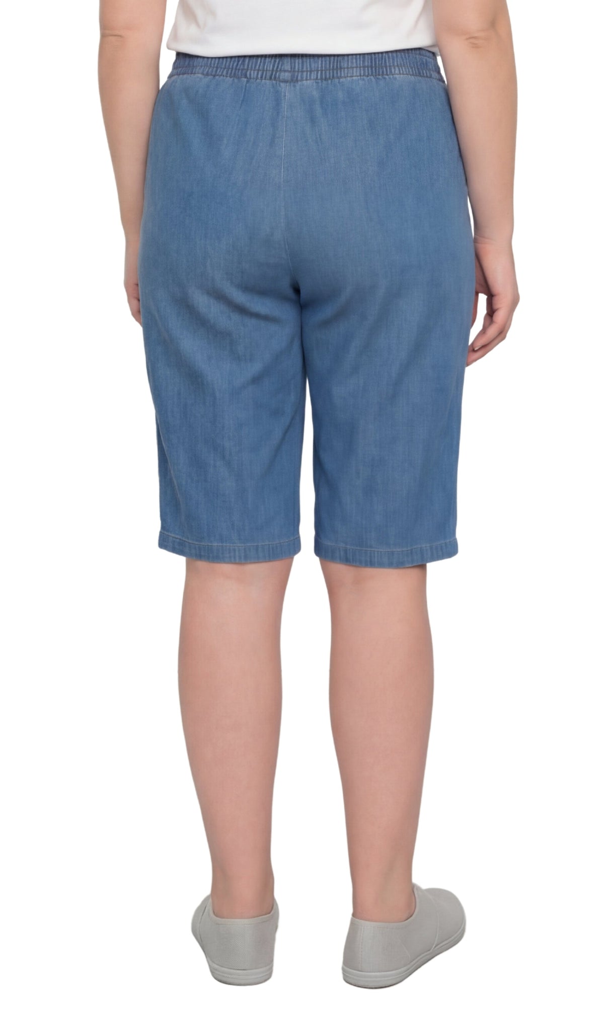 Women's Pull-On Bermuda Shorts – Denim & Twill