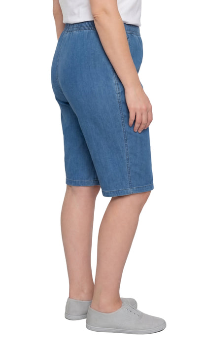 Women's Pull-On Bermuda Shorts – Denim & Twill