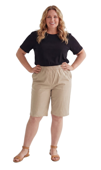 Women's Pull-On Bermuda Shorts – Denim & Twill