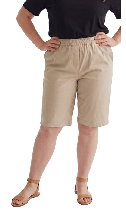 Women's Pull-On Bermuda Shorts – Denim & Twill