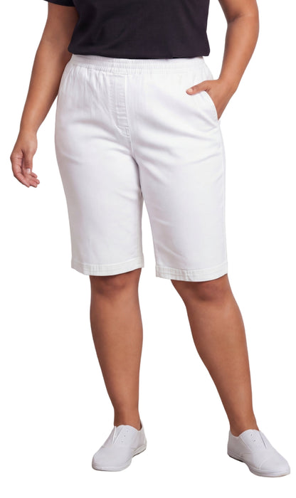 Women's Pull-On Bermuda Shorts – Denim & Twill