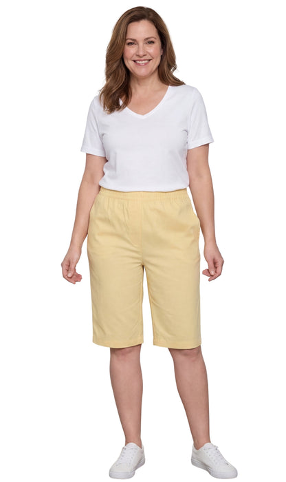 Women's Pull-On Bermuda Shorts – Denim & Twill