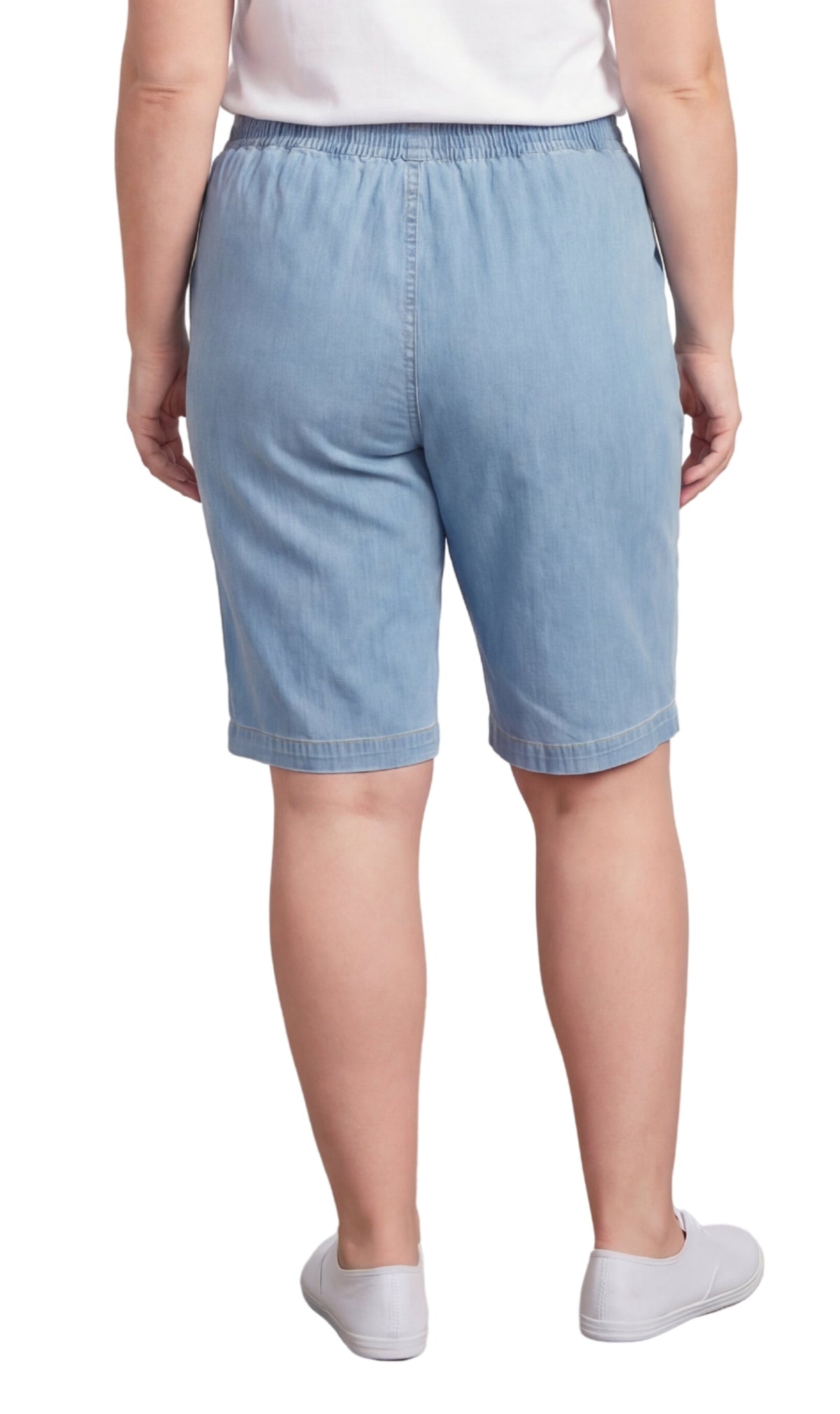 Women's Pull-On Bermuda Shorts – Denim & Twill