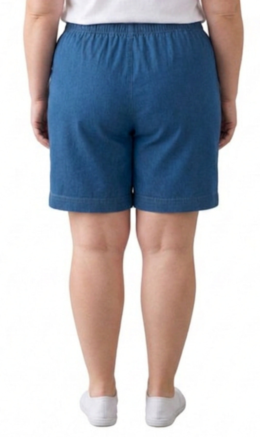 Women's Pull-On Denim & Twill Shorts, Stretch Waist