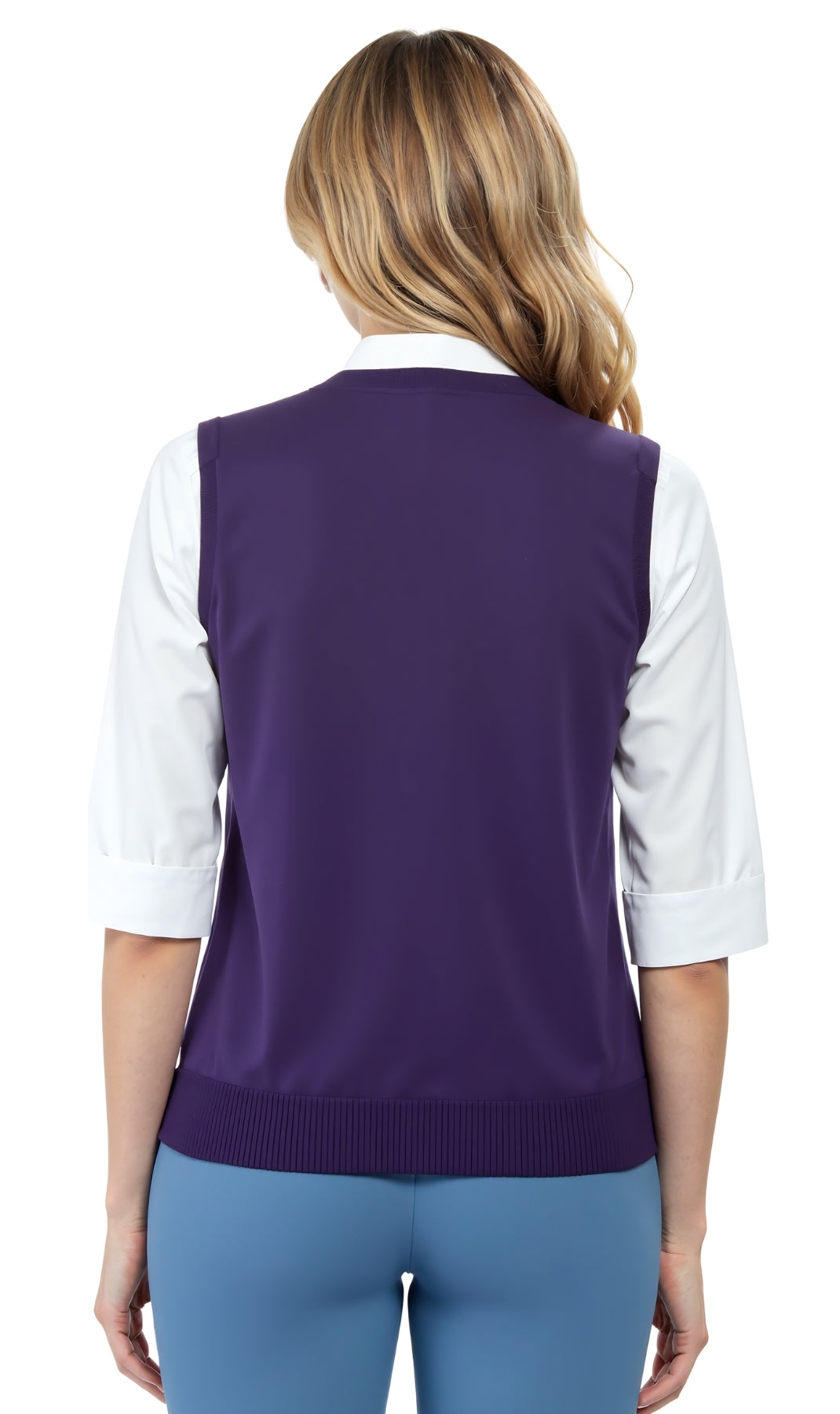 Women's Cable Knit Sweater Vest – Button Front
