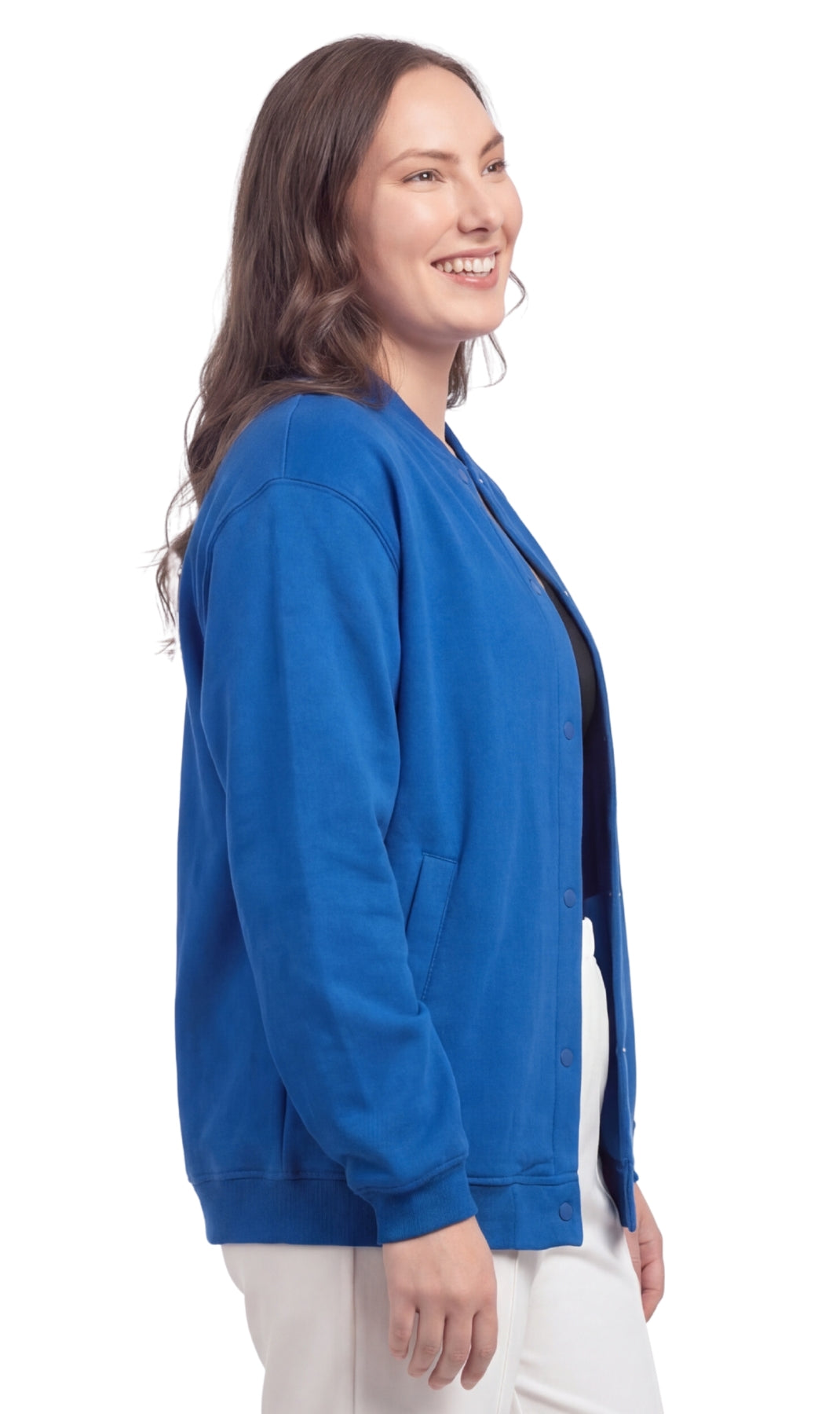 Women's Snap-Up Stand-Collar Jacket