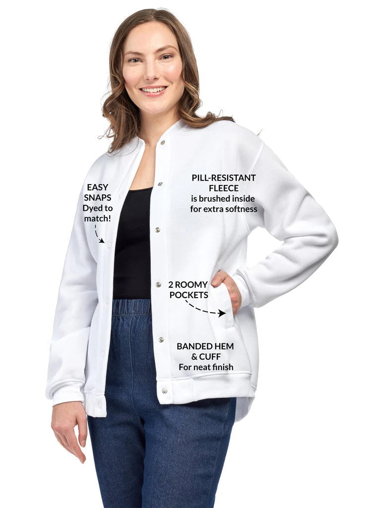 Women's Snap-Up Stand-Collar Jacket