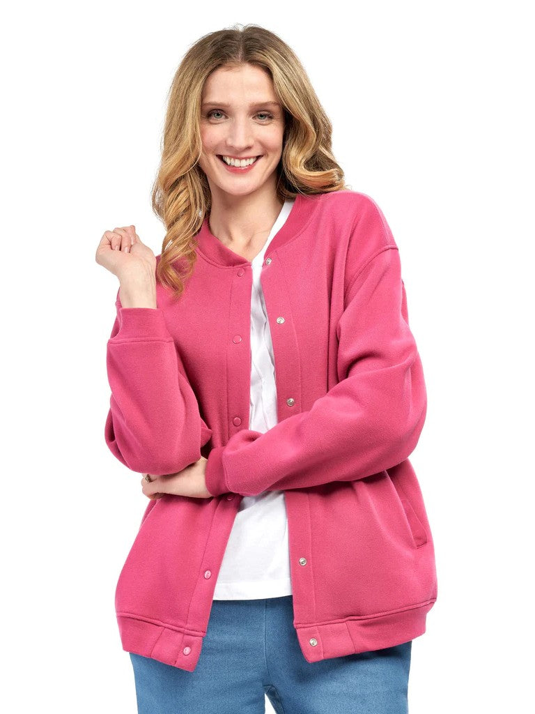 Women's Snap-Up Stand-Collar Jacket