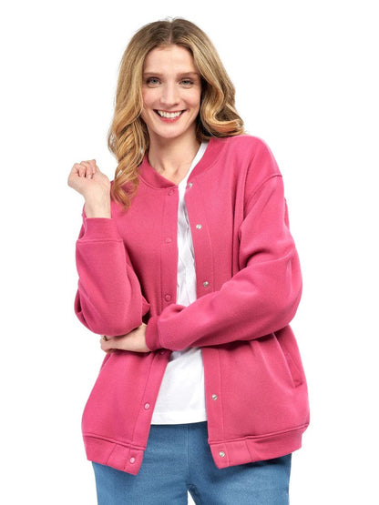 Women's Snap-Up Stand-Collar Jacket