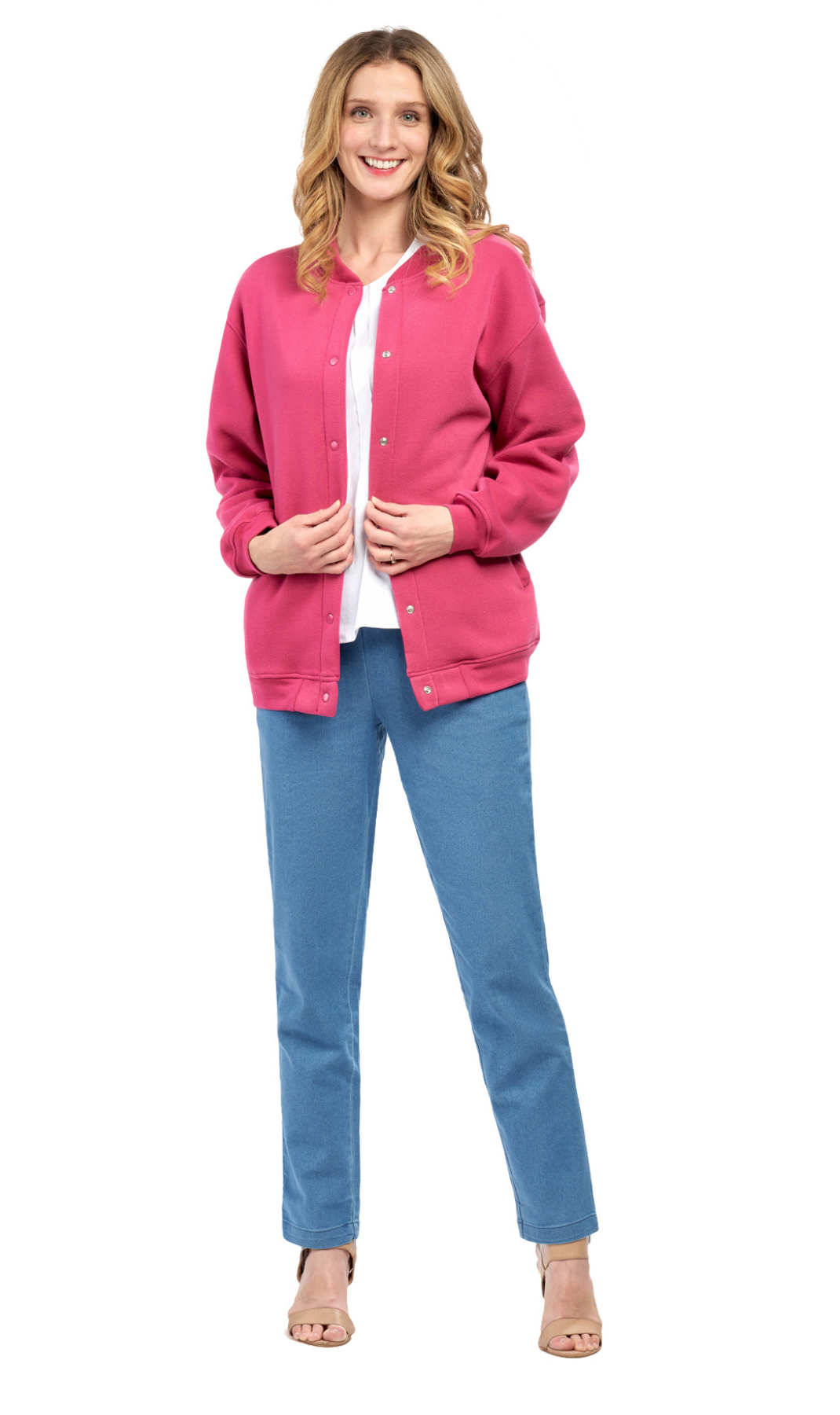 Women's Snap-Up Stand-Collar Jacket