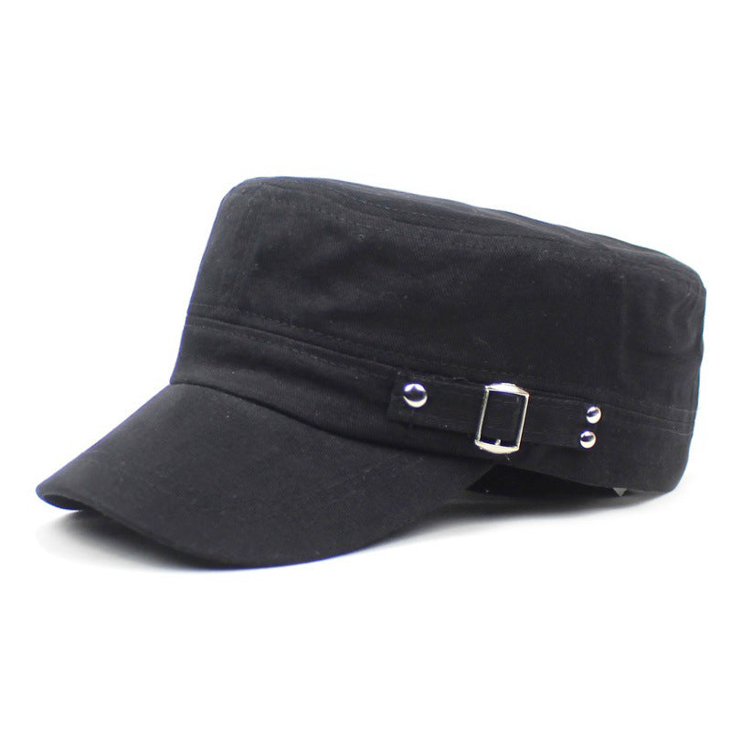 Men's Cotton Flat-Brim Baseball Cap